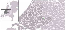 Расположение общины Схонховен на карте Нидерландов