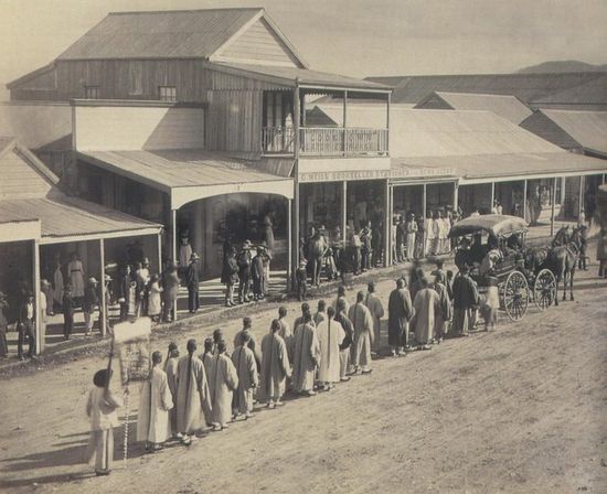 Члены китайской общины, Куктаун, 1890-е годы