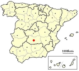 Местоположение Сьюдад-Реаля в Испании