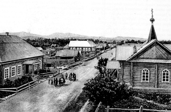 Вид на село Владимировку в 1880-ых годах