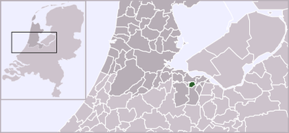 Расположение общины Бюссюм на карте Нидерландов