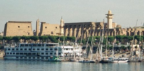 Вид на реку Нил в Луксоре