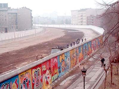 Берлинская стена. Вид со стороны Западного Берлина