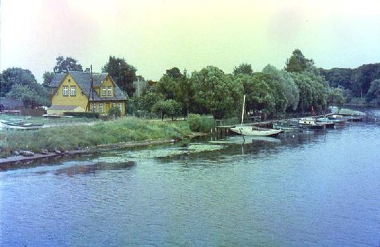 Пярну, река Сауга. 1985 г.