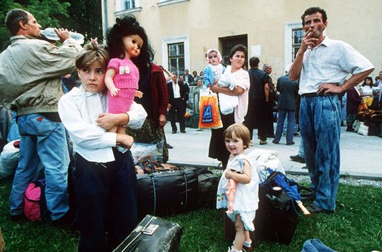 Беженцы в Травнике, 1993 год