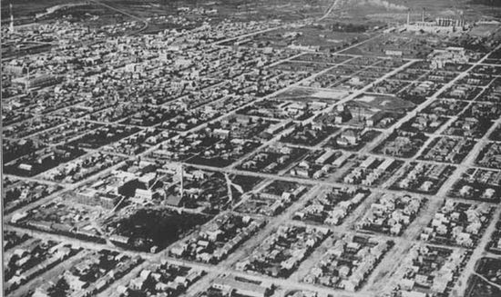 Вид на Тоёхару с воздуха, 1930-е годы
