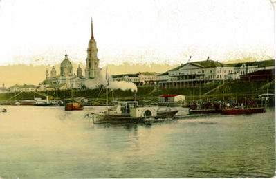 Вид Рыбинска конца XIX века