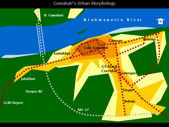 Структура города Гувахати