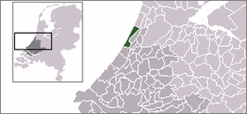 Расположение общины Нордвейк на карте Нидерландов