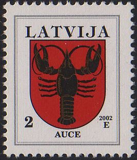 Почтовая марка 2002 года — герб города