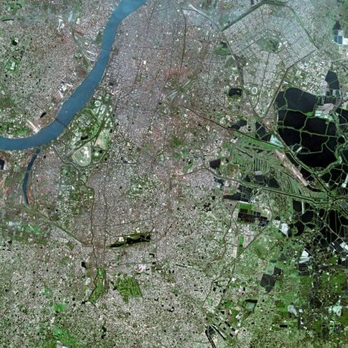 Спутниковый снимок города