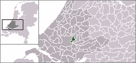 Расположение общины Капелле-ан-ден-Эйссел на карте Нидерландов