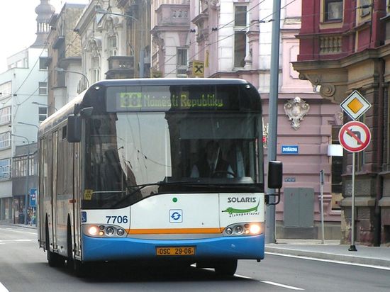 Городской автобус в Остраве