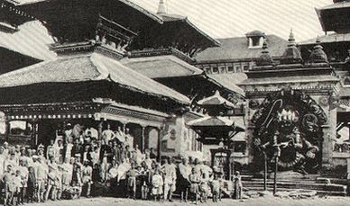 Катманду — площадь Дурбар в 1920 году