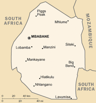 Свазиленд предоставляет большое разнообразие природных ландшафтов, от горных территорий вдоль границы с Мозамбиком до саванн на востоке и влажных лесов на северо-западе. По территории страны протекают несколько рек, в том числе и крупнейшая река Свазиленда — река Лусутфлу.