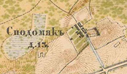 План деревни Пудомяги. 1885 г.