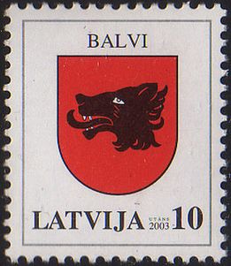 Почтовая марка 2003 года — герб города