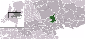 Местоположение муниципалитета на карте Голландии.
