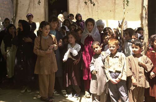 Баграмские дети в школе