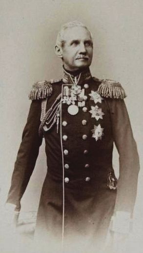 Владелец Почепа П. А. Клейнмихель. Фото Г. И. Деньера, ок. 1865—1869