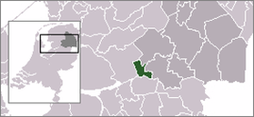 Расположение общины Меппел на карте Нидерландов