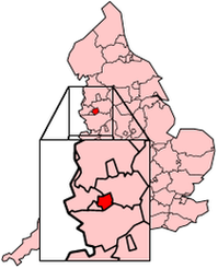 Унитарная единица Уоррингтон на карте Англии