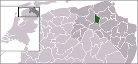 Община Бедюм на карте Нидерландов