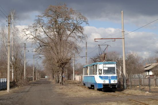 Трамвай на улице Конотопа