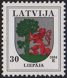 Почтовая марка 2004 года — герб города