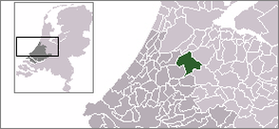 Расположение общины Ньивкоп на карте Нидерландов