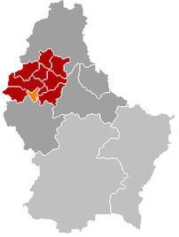 Оранжевый цвет - коммуна Нойнхаузен, красный - кантон Вильц.