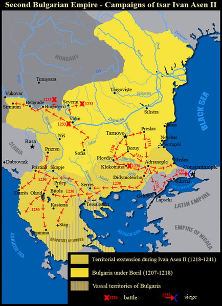 Второе Болгарское царство при Иване Асене II