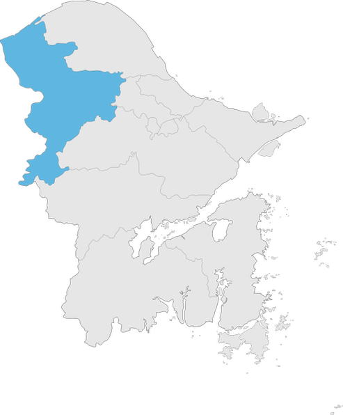 Юйяо на карте Нинбо