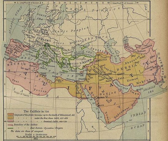 Арабский Халифат в VII и VIII веках