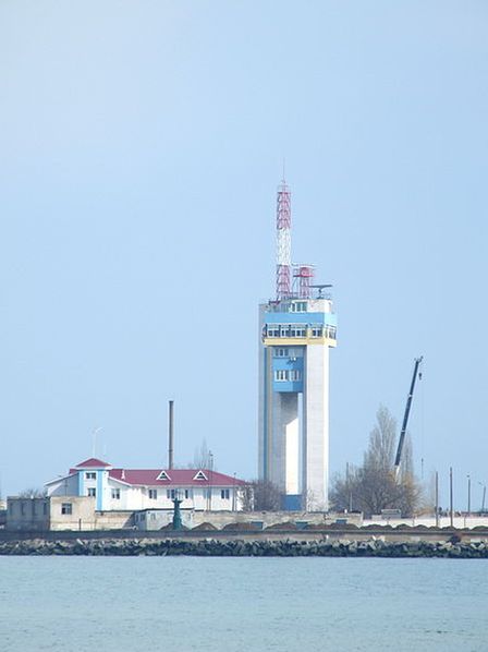 Береговая радиолокационная станция возле устья Аджалыкского лимана