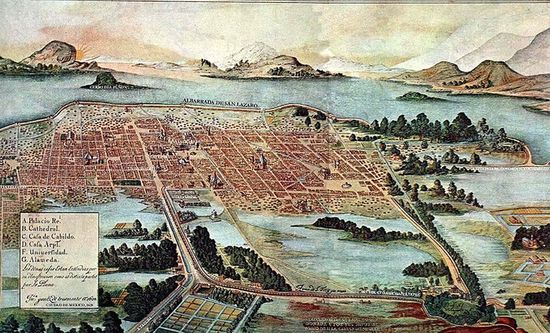 Мехико в 1628 году