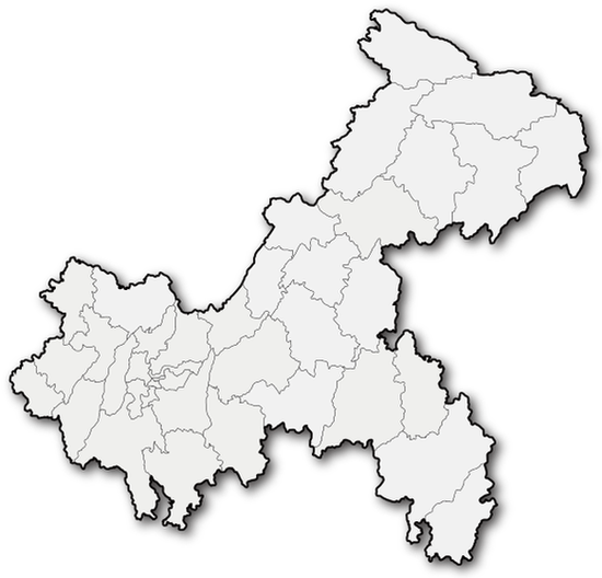 Карта административного деления Чунцин