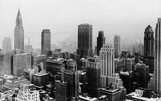 Нью-Йорк с крыши Рокфелерского центра. 1932