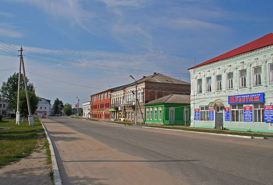 Улица в центре Клепиков