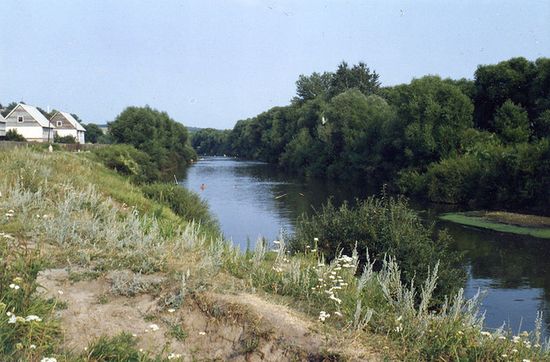 Вид на реку Сердоба,   (1990-е годы, автор: В.Н.Полухин)