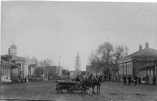 Большая улица Белоомута в 1900 году