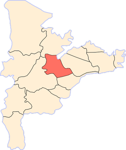 Расположение района Дикирнис на карте Провинции