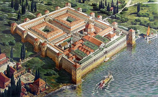 Реконструкция внешнего вида дворца Диоклетиана
