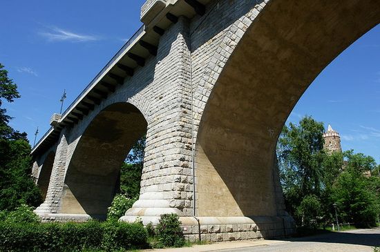 мост мира через реку Шпрее