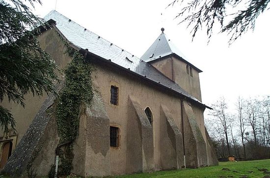 Церковь Сен-Жан-Батист в Вальмэнстере.