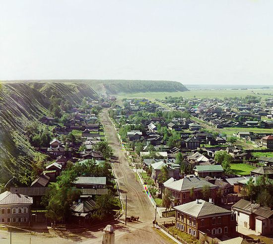 Вид на Тобольск с Успенского собора с северо-запада. 1912 год