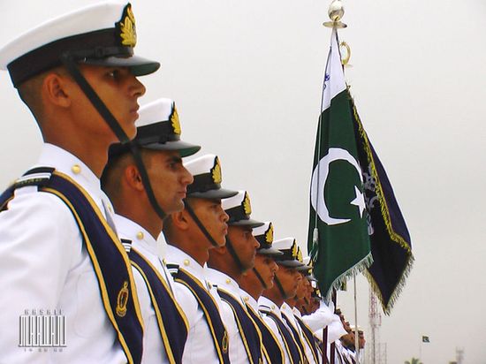 Офицеры военно-морского флота Пакистана.