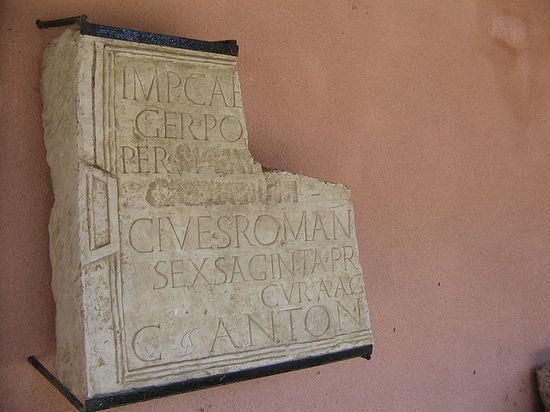 Сексагинта Приста — римская надпись