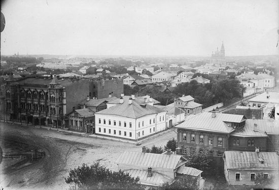 Вид Рыбинска с пожарной каланчи (1900-е гг.)