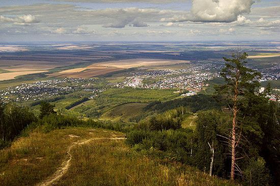 Белокуриха, Алтайский край. Вид на город с горы Церковка